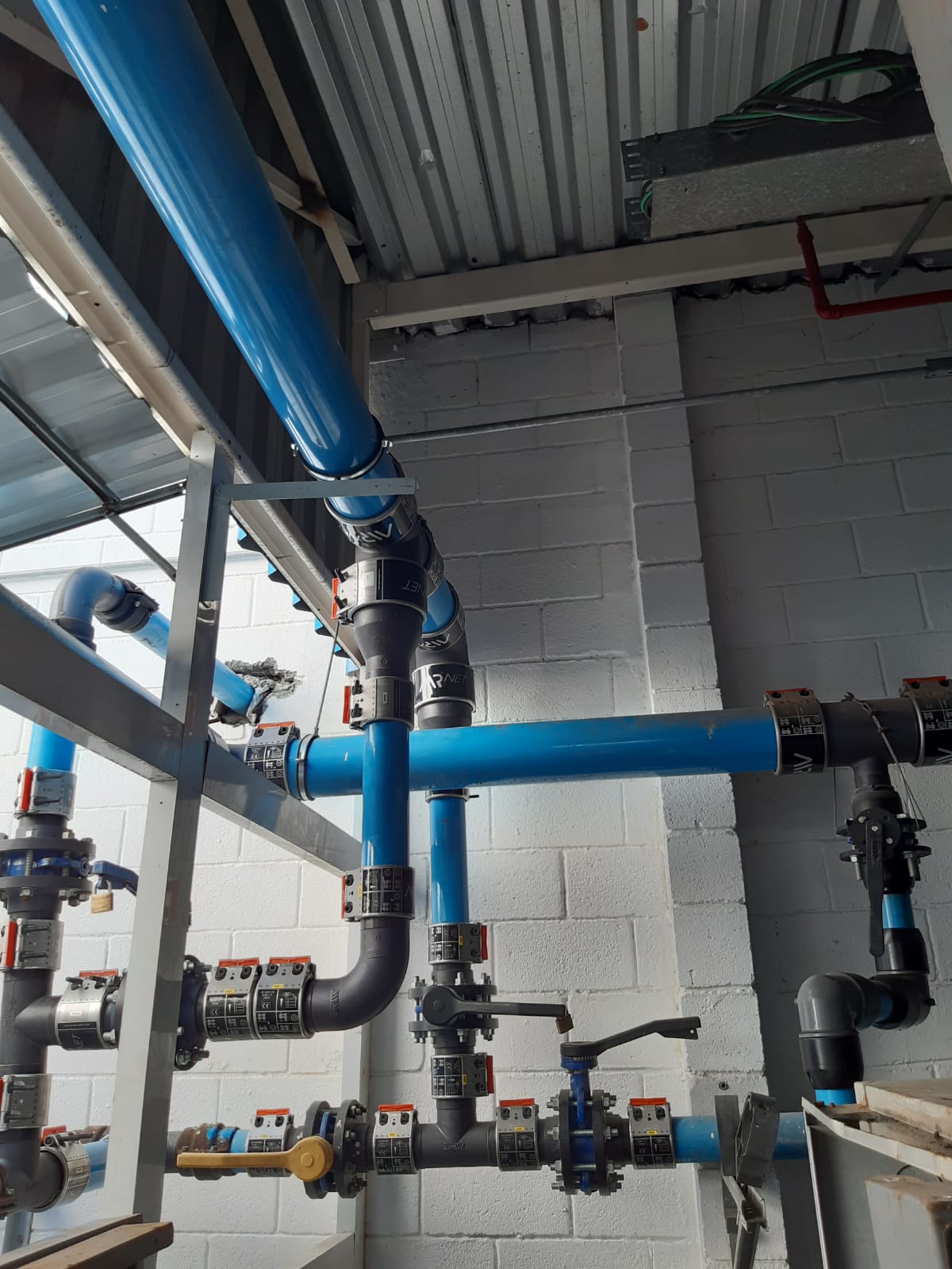 Estrutura metálica instalada pela Priore Metalurgia