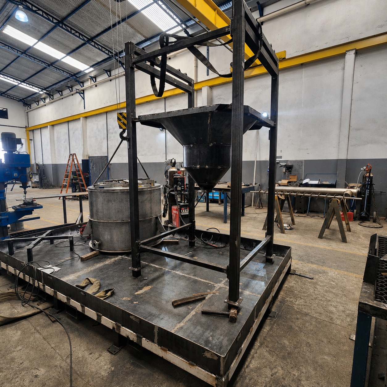 Estrutura metálica em caldeiraria industrial pela Priore Metalurgia