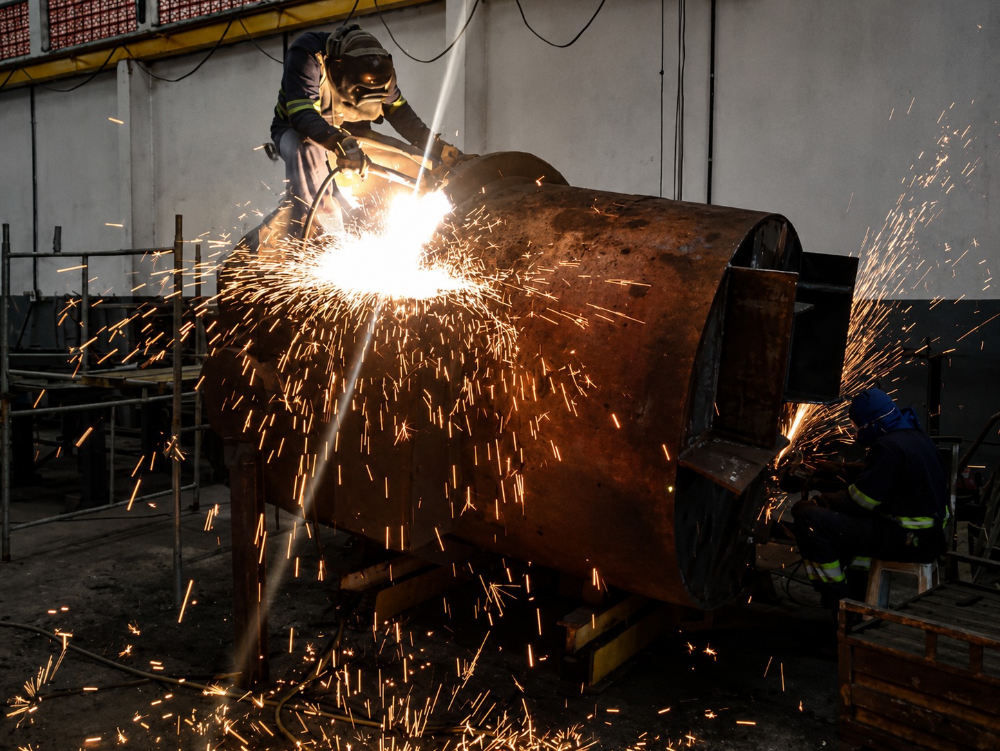 Guarda-corpo industrial em aço carbono pela Priore Metalurgia